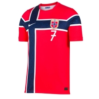 Camiseta Noruega Alexander Sorloth #7 Primera Equipación Replica Mundial 2026 mangas cortas